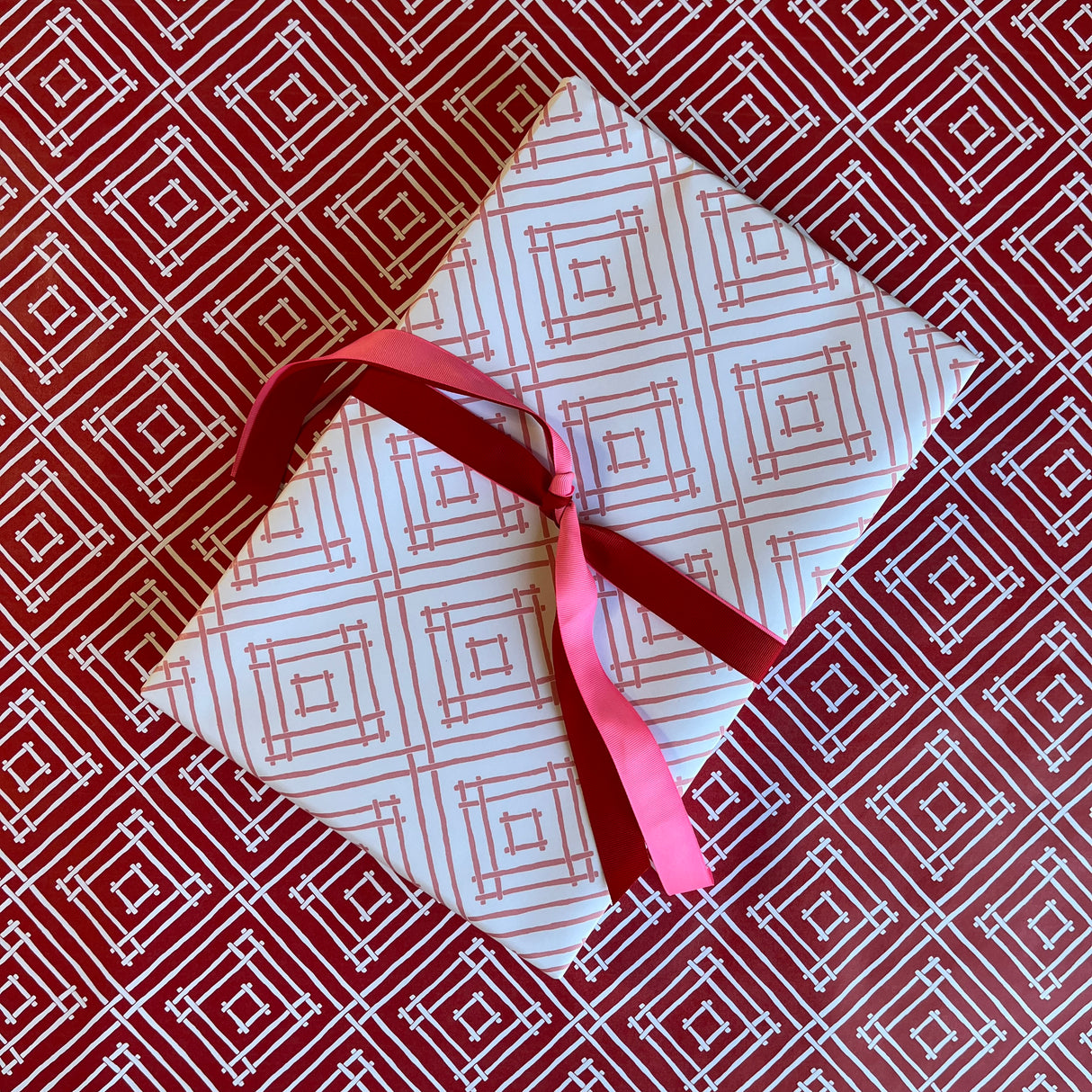 Island House Pink Wrapping Paper