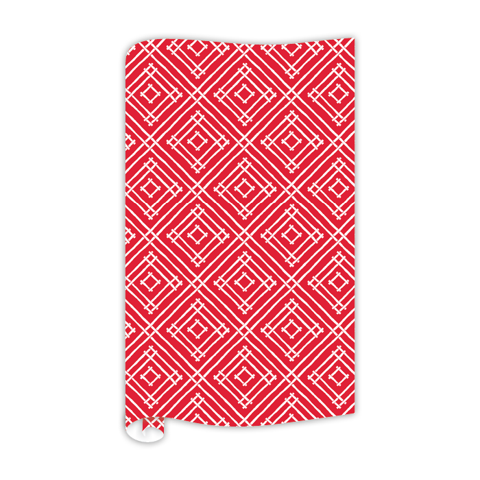 Geranium Red Island House Wrapping Paper
