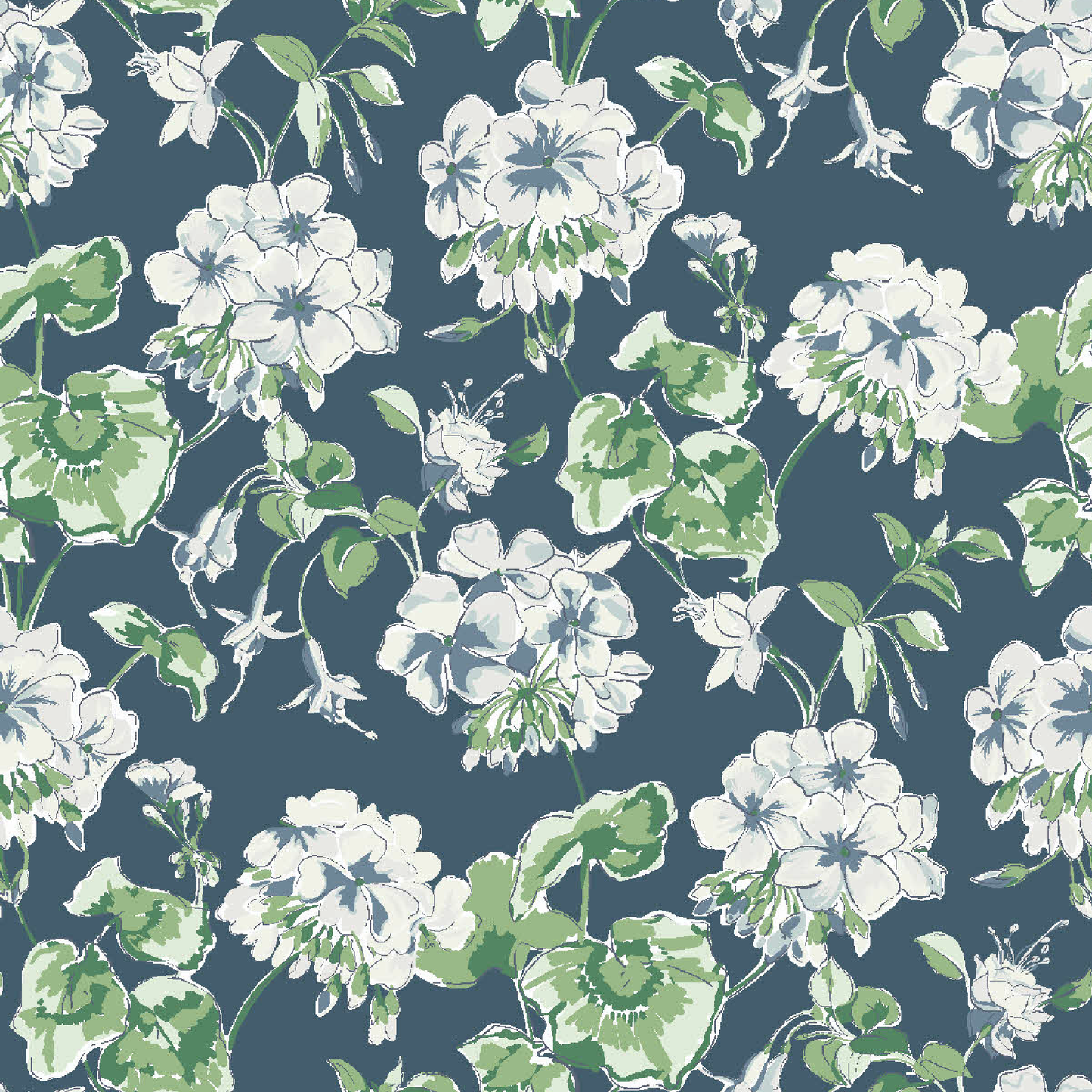 Cottage Grove Lagoon Blue Outdoor Fabric Sample
