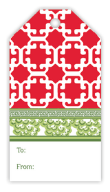Red Monserrat Gift Tags, Pack of 10