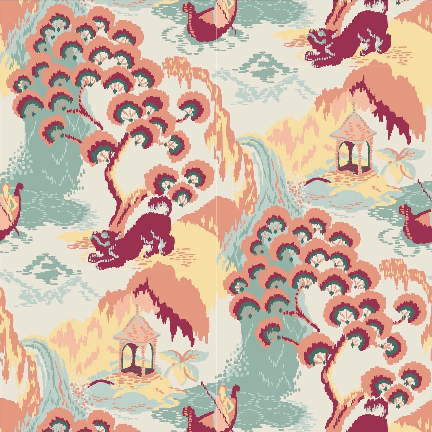 Old Peking Sangria Wallpaper Sample