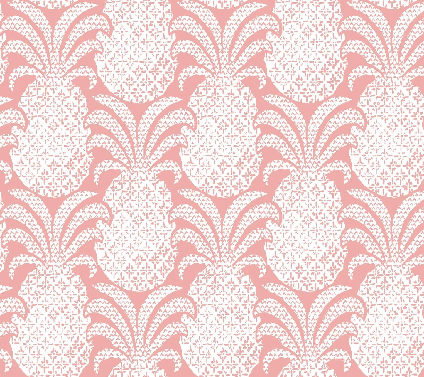 Round Hill Pink Outdoor Fabric Sample
