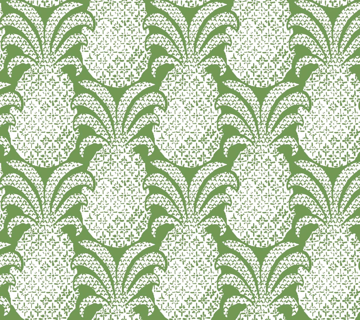 Round Hill Green Outdoor Fabric by the Yard