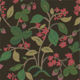 Strawberry Hill Chocolate Brown Wallpaper