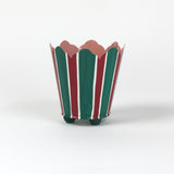 green and red striped cachepots from madcap cottage