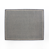 reverse of Dogs Don't Have to Go to College Navy/Green Hooked-Wool Rug