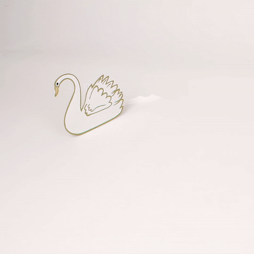 a white swan ornament