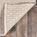 Taupe Capri Indoor Cotton-Wool Blend Area Rug
