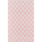 Pink Seville Indoor Cotton/ Wool High/ Low-Pile Area Rug