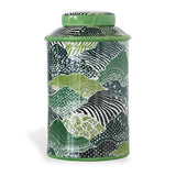 Shangri-La Blue/Green Porcelain Lidded Jar
