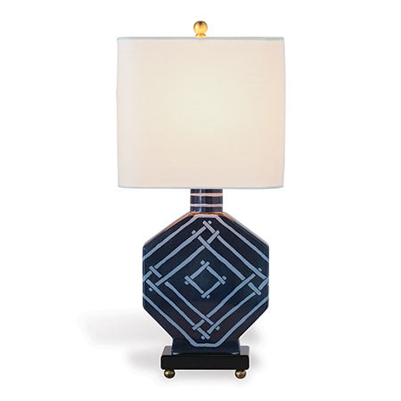 Island House Indigo-Blue Table Lamp