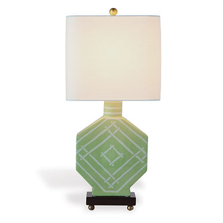 Island House Palm Green Table Lamp
