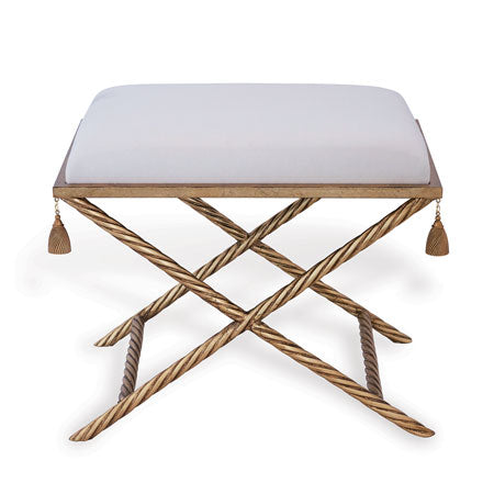 Delfern Gold Bench With Removable Tassels