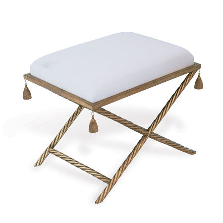 Delfern Gold Bench With Removable Tassels