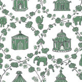 Into The Garden Palm Green Pre-Pasted Wallpaper