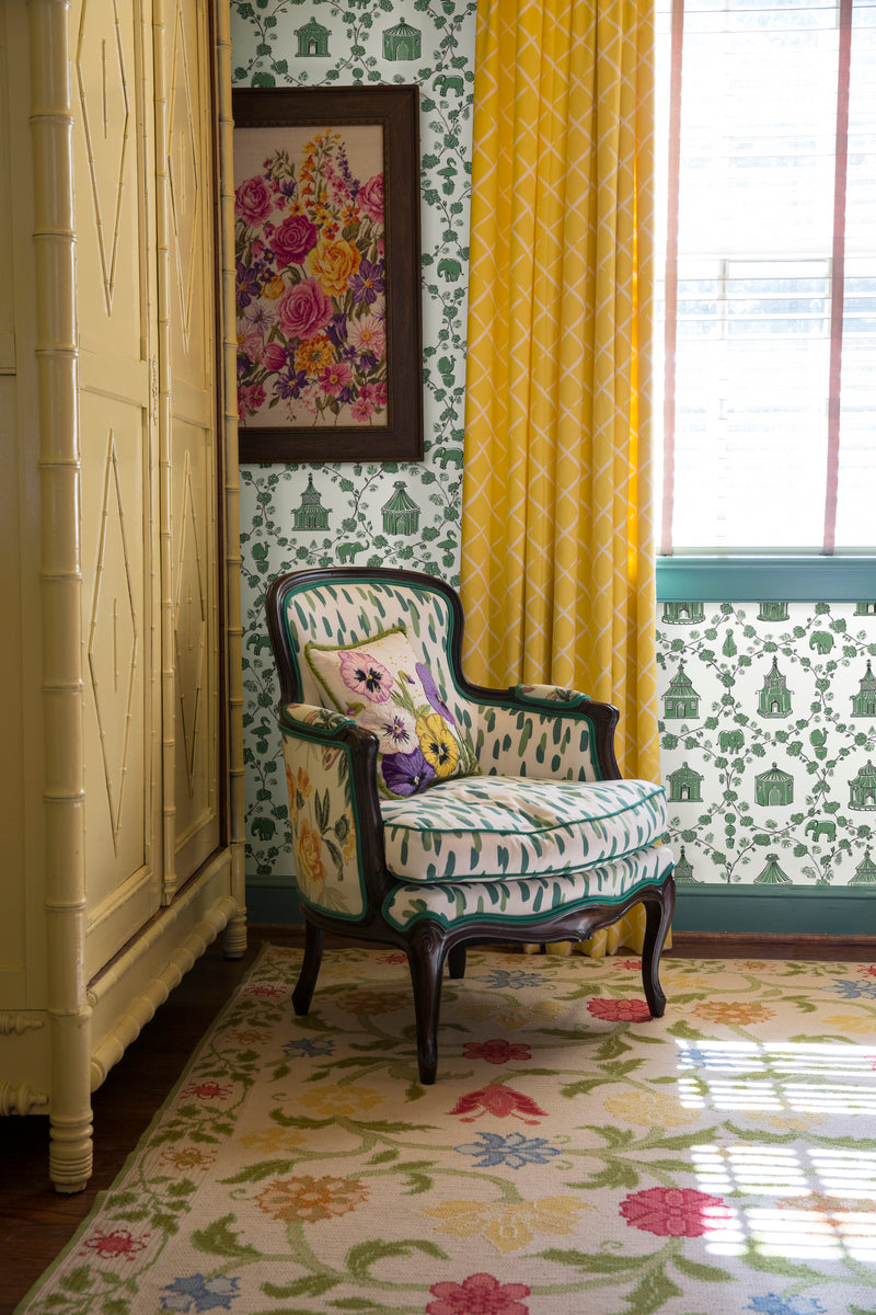 Into The Garden Palm Pre-Pasted Wallpaper