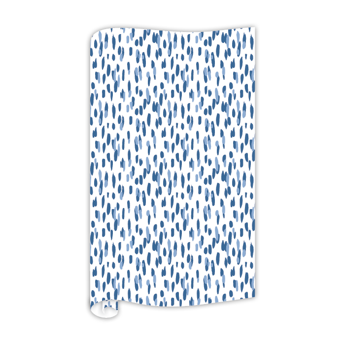 Club House Navy Blue Wrapping Paper