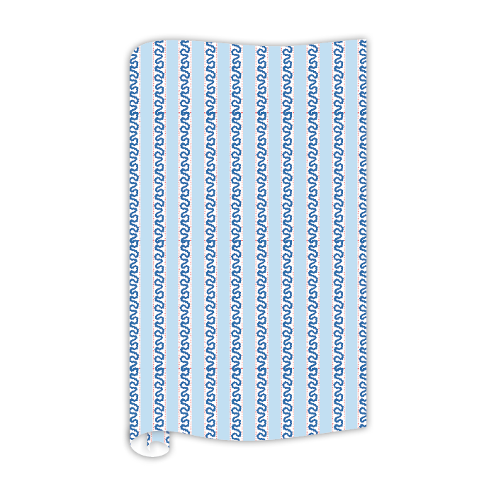 Harbor Trail Blue Wrapping Paper