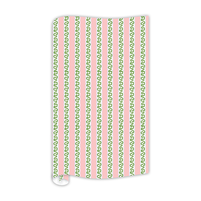 Harbor Pink/Green Trail Wrapping Paper