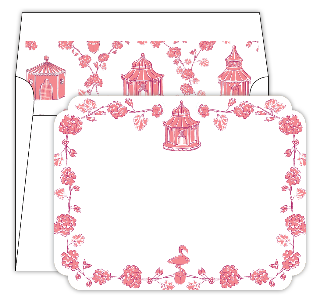 Into the Garden Pink w/Liner Social Set
