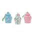 Chinoiserie ginger jar Christmas ornaments featuring intricate floral patterns in blue, pink, and green designs.