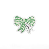 Shaped Bow Place Cards, Set of 12 - Green
