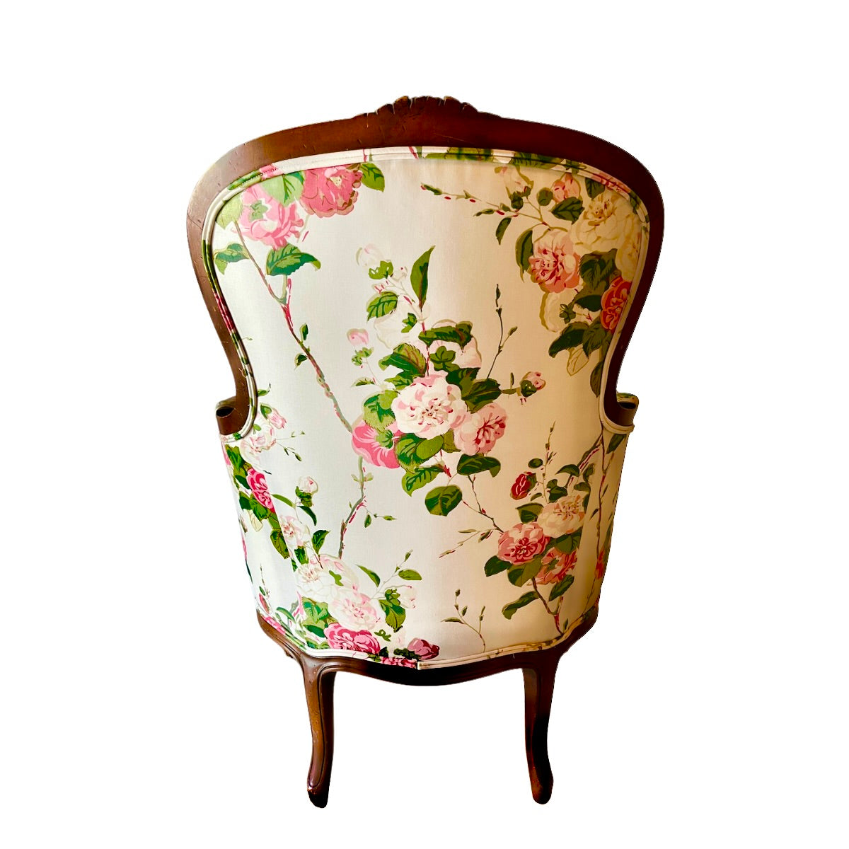 Rose Chintz Bergere Chair