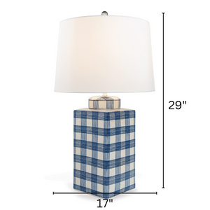 Gin Lane Swedish Blue Table Lamp