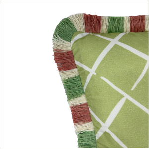 Bahama Court Meadow Green 14” Square Pillow