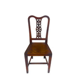 Early 20th-Century Chinoiserie Wood Hall Chair