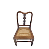 Vintage Late 19th-Century Chinoiserie Wood Hall Chair