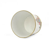 Hand-Painted Large Tole Cachepot - Festive Pagodas