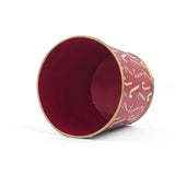 Hand-Painted Large Tole Cachepot - Candy Canes
