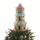 Rattan Pagoda Christmas Tree Topper