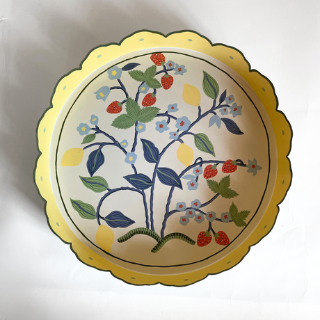 Strawberry Hill Tole Metal Tray