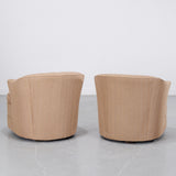 Vintage Mid-Century Swivel Chairs, Pair