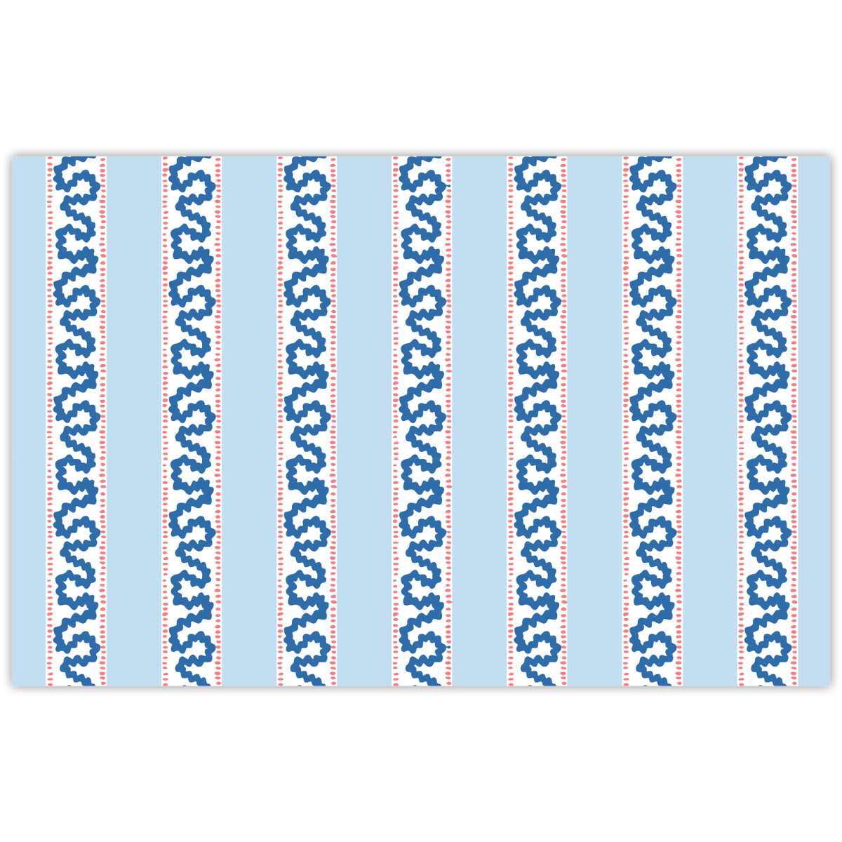Blue Harbor Trail Rectangular Paper Placemats, Pad of 20