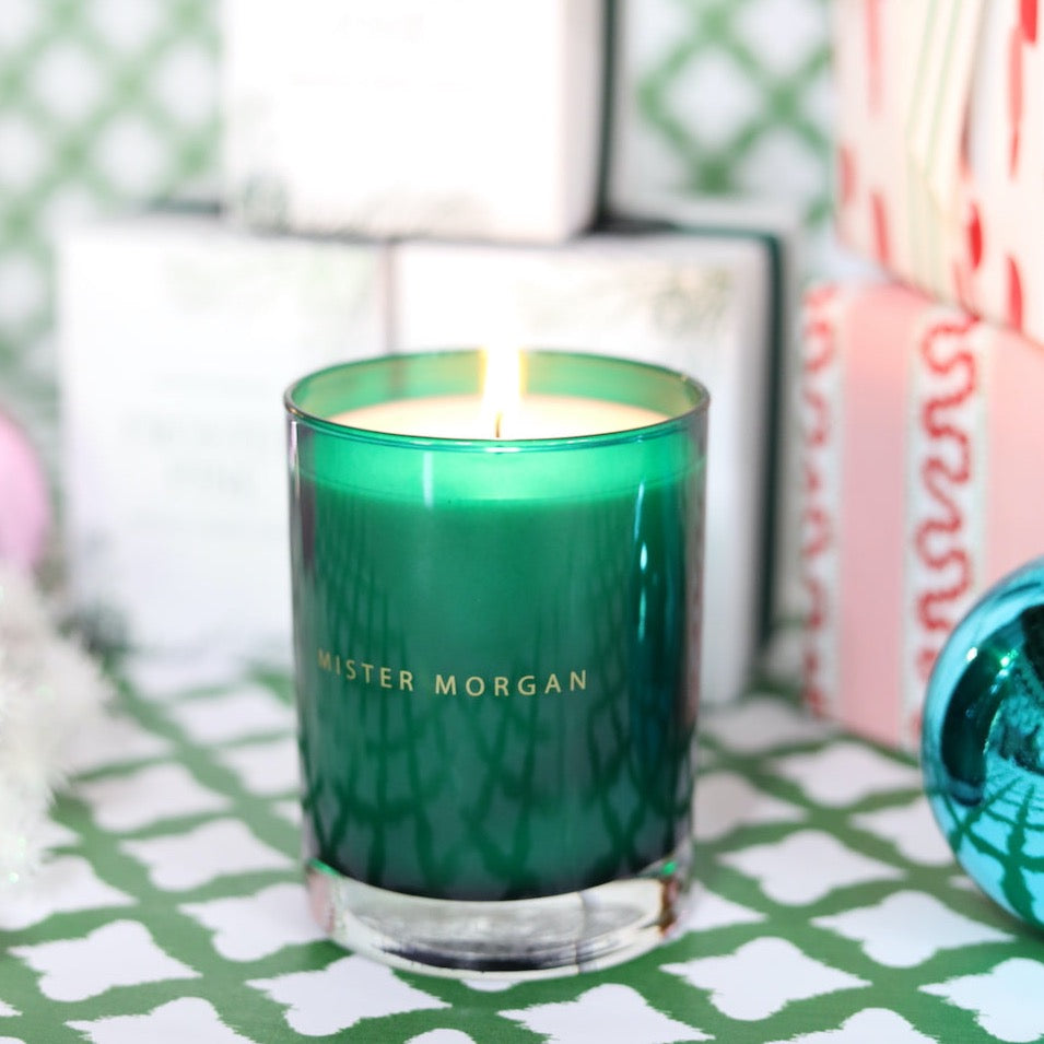 Frosted Pine Christmas Candle