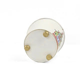 Hand-Painted Large Tole Cachepot - Festive Pagodas