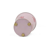Hand-Painted Large Tole Cachepot - Pink Bows