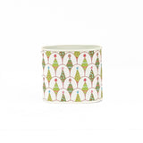 Small Christmas caddy featuring colorful festive trees