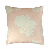 Swans Island Silhouette Shell Pink/Gin Lane Celery Green 22” Square Pillow
