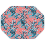 Red/Blue Jungle Road Octagonal Paper Placemats, Pack of 10