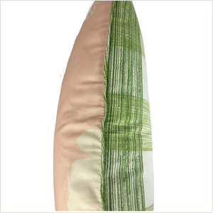 Swans Island Silhouette Shell Pink/Gin Lane Celery Green 22” Square Pillow