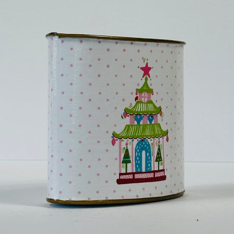 Festive Pagodas Small Christmas Caddy