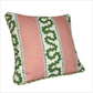 Harbor Trail Bahama Pink/Bahama Court Palm Green 14” Square Pillow