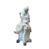 White Chinoiserie Statue