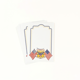 Colonial America Patriotic Menu Cards, Set of 12