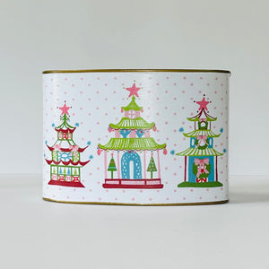 Festive Pagodas Large Christmas Caddy