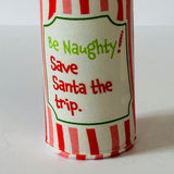 Christmas Wine Gift Bag, Be Naughty!